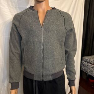 Gray Bomber Jacket